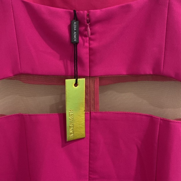 NWT Alexia Admor Eloise Illusion Sweetheart A-Line Dress |Size 2 - Picture 7 of 11